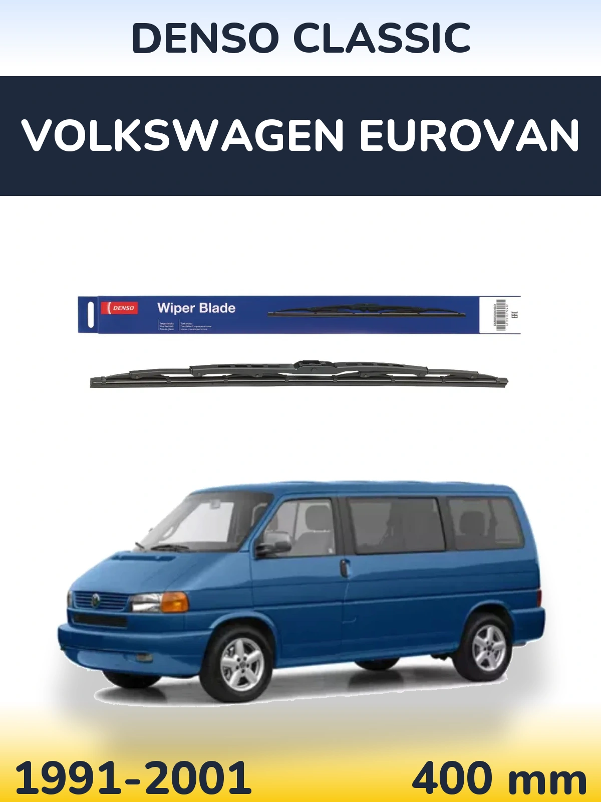 Tylna wycieraczka Denso Classic 400 mm do Volkswagen Eurovan 1991-2001