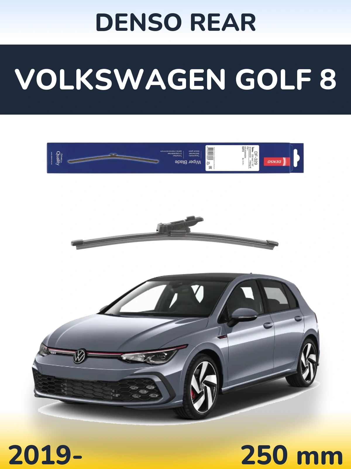 Tylna wycieraczka Denso Rear 250 mm do Volkswagen Golf 8 2019-2026