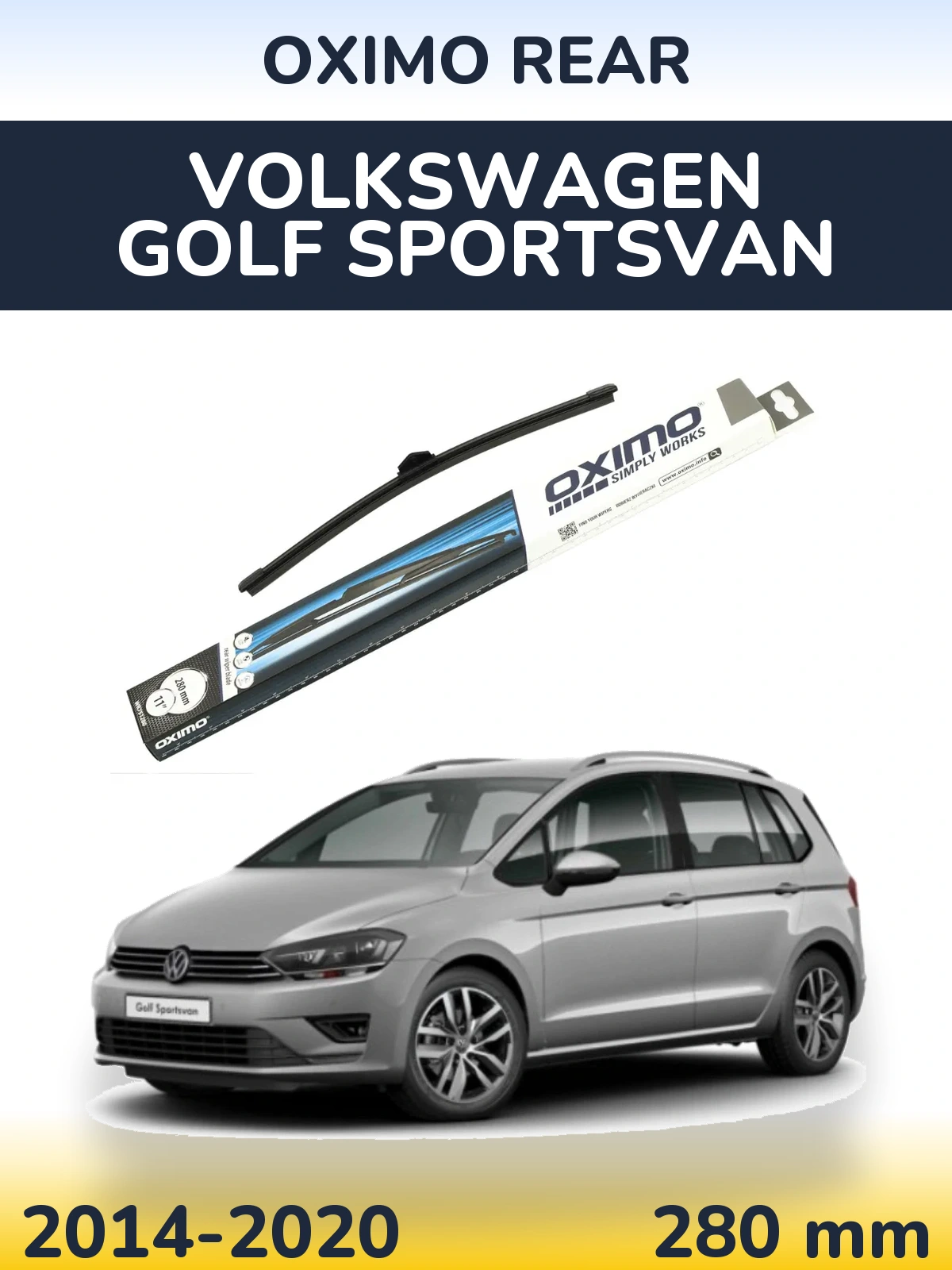 Tylna wycieraczka Oximo Rear 280 mm do Volkswagen Golf Sportsvan 2014-2020