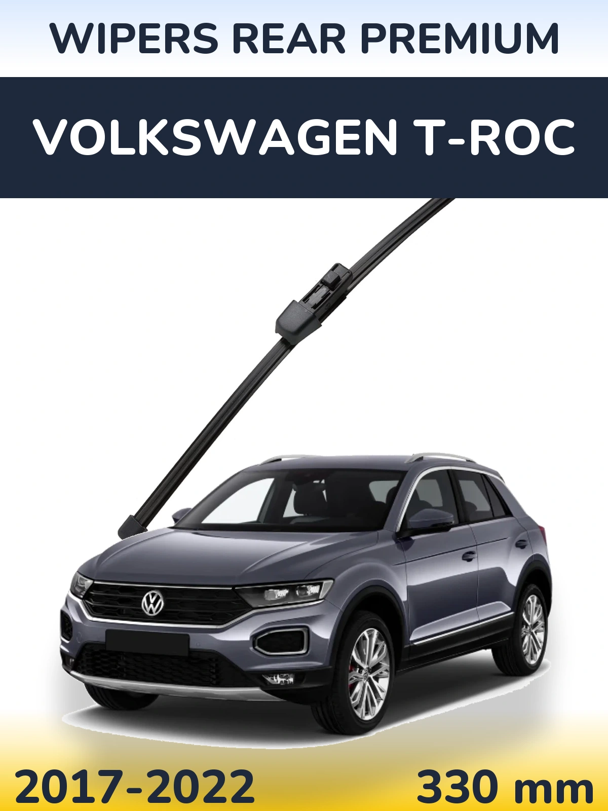 Tylna wycieraczka WIPERS REAR PREMIUM 330 mm do Volkswagen T-Roc 2017-2022