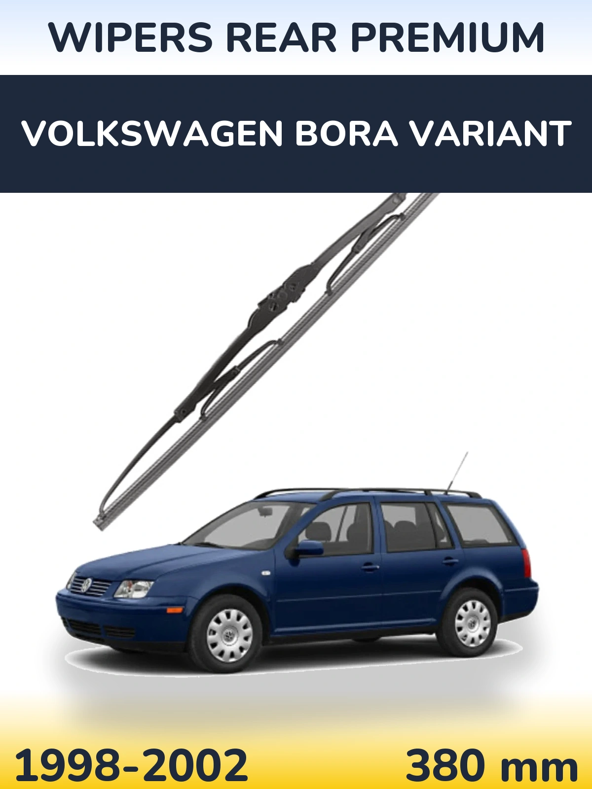 Tylna wycieraczka WIPERS REAR PREMIUM 380 mm do Volkswagen Bora Variant 1998-2002