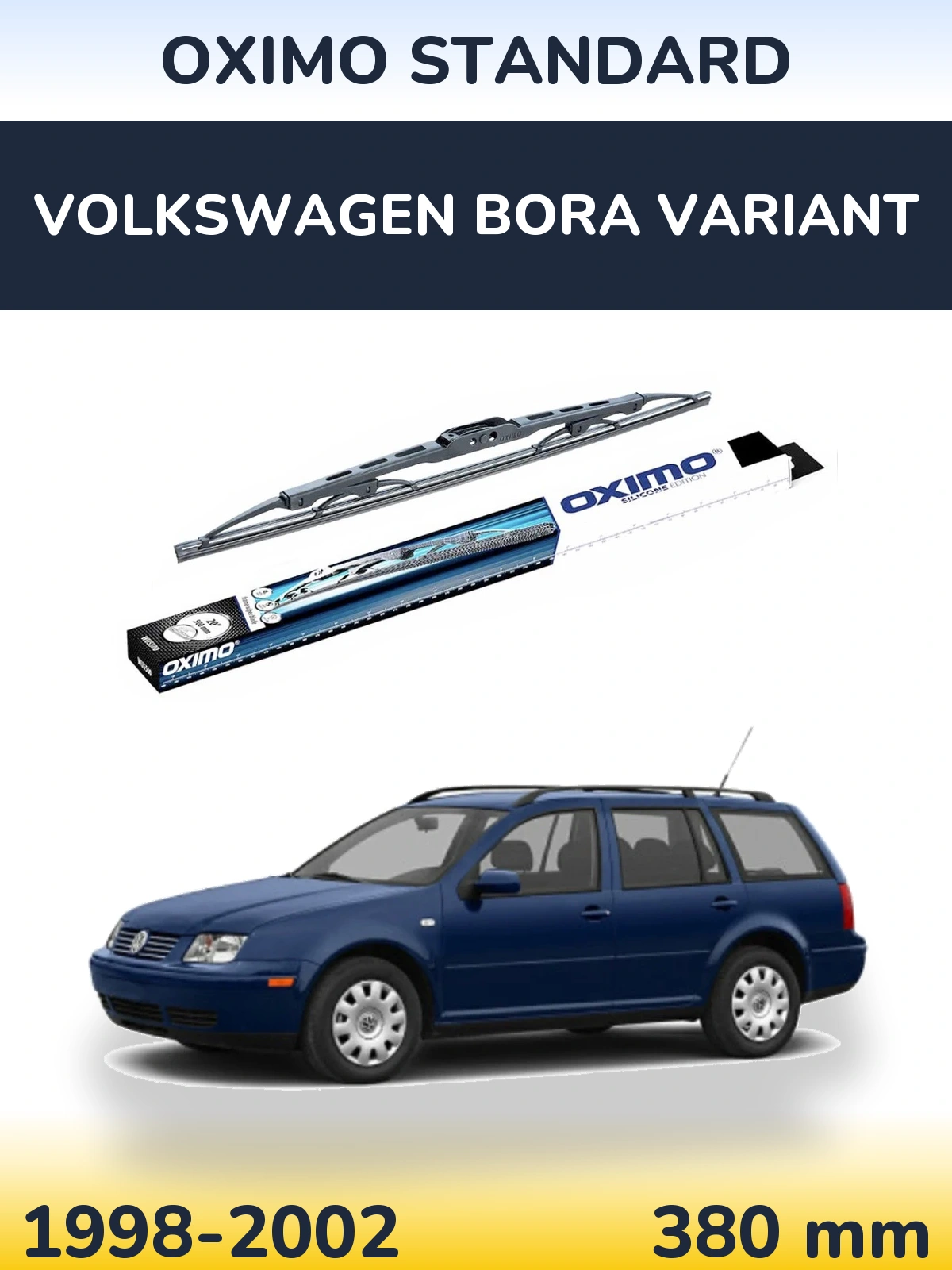 Tylna wycieraczka Oximo Standard 375 mm do Volkswagen Bora Variant 1998-2002