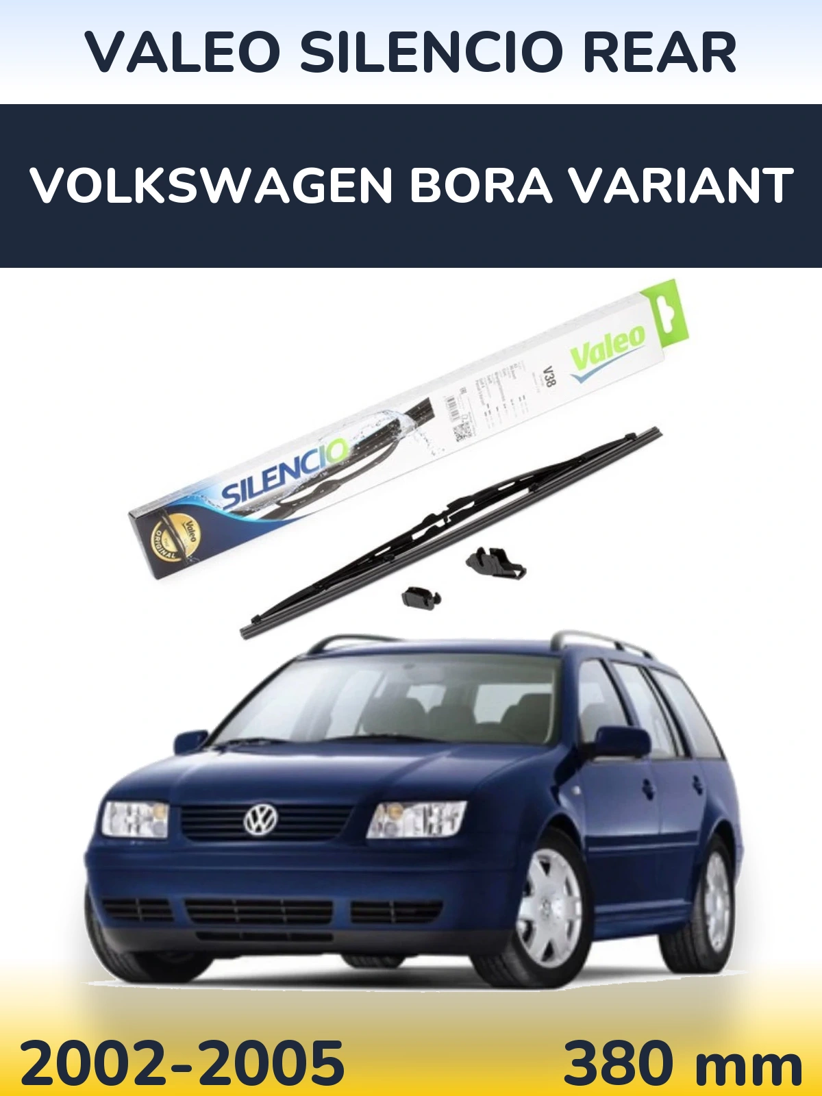Задний дворник Valeo Silencio Rear 380 мм для Volkswagen Bora Variant 2002-2005