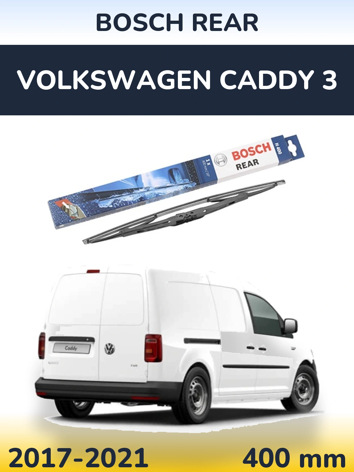 Tylna wycieraczka BOSCH Rear 400 mm do Volkswagen Caddy 3 2017-2021
