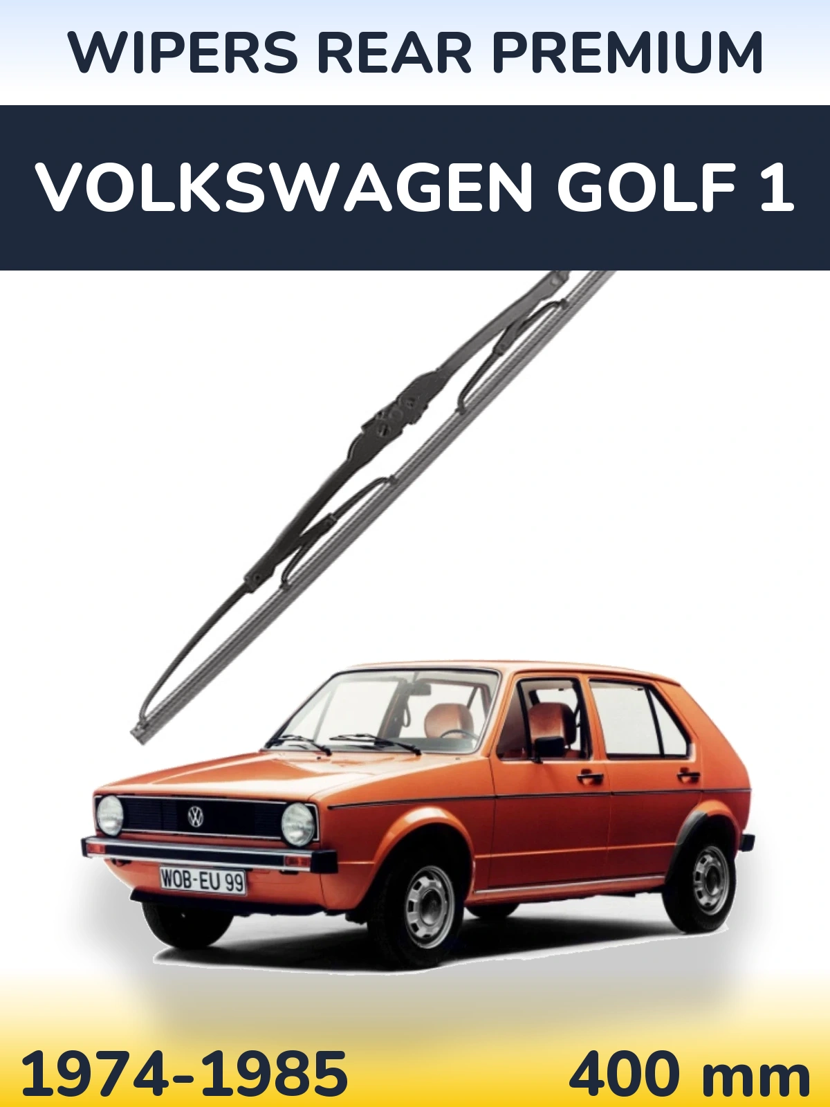 Tylna wycieraczka WIPERS REAR PREMIUM 400 mm do Volkswagen Golf 1 1974-1985