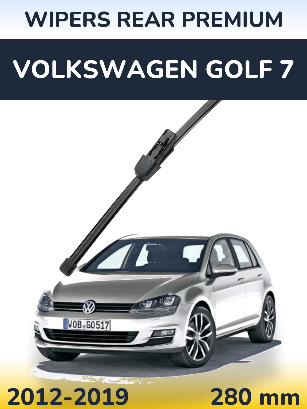 Tylna wycieraczka WIPERS REAR PREMIUM 280 mm do Volkswagen Golf 7 2012-2019