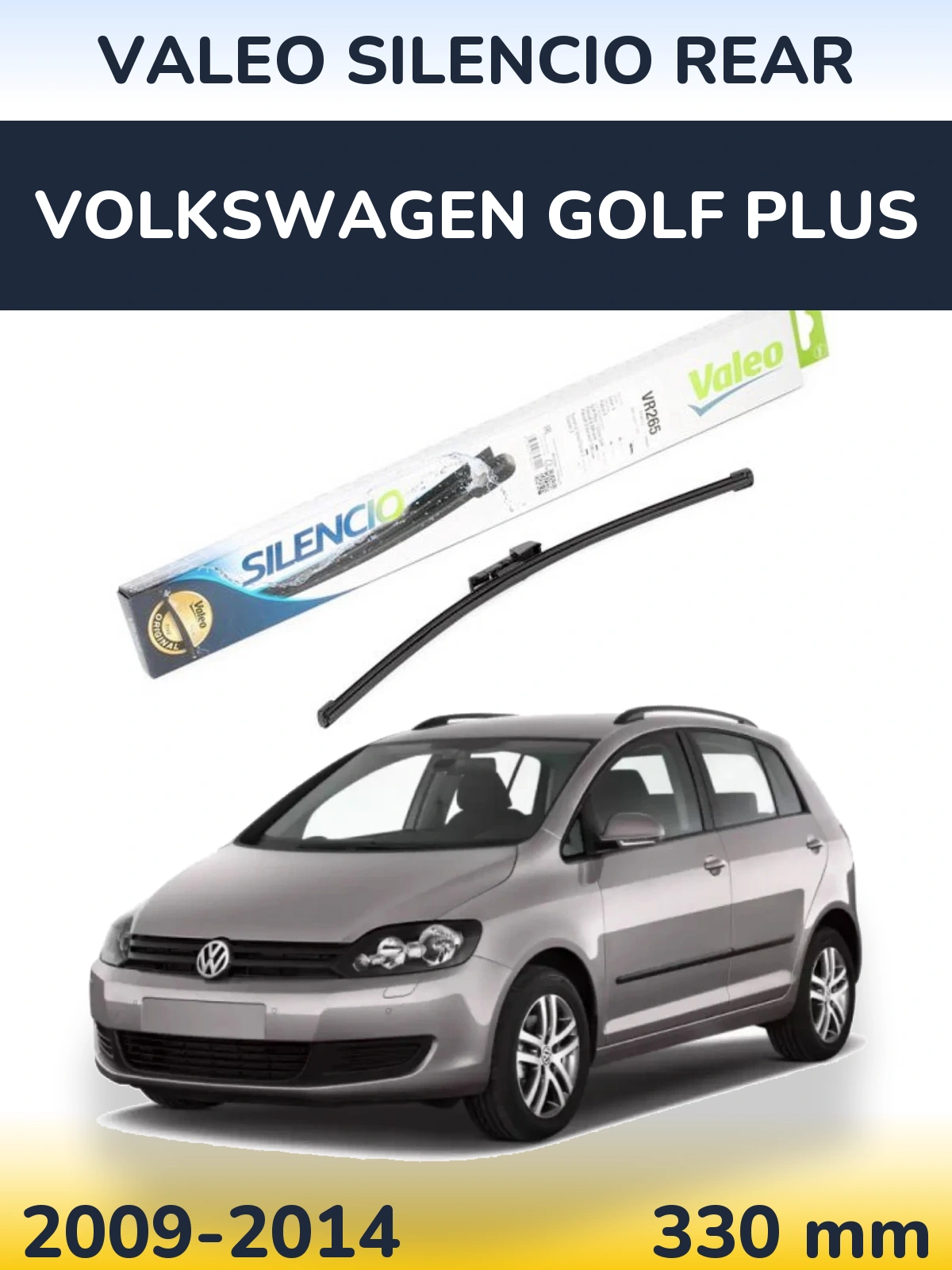 Задний дворник Valeo Silencio Rear 335 мм для Volkswagen Golf Plus 2009-2014