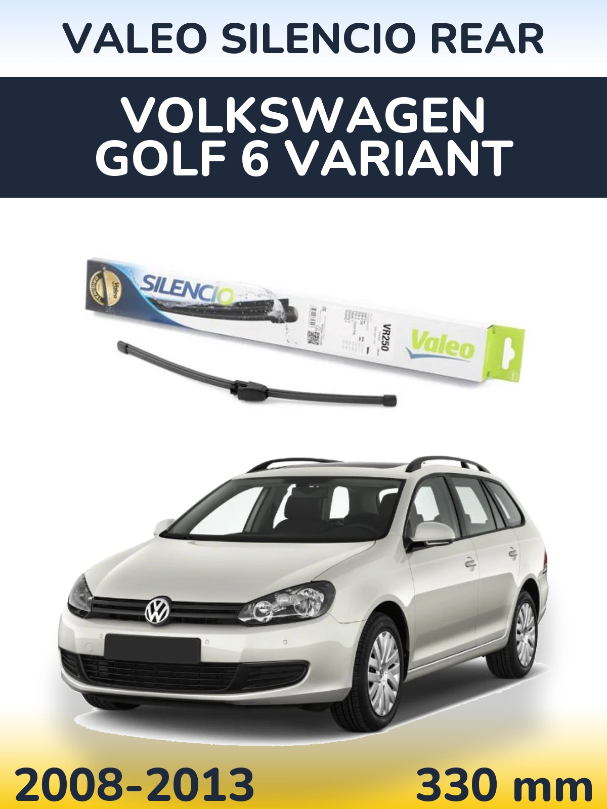 Tylna wycieraczka Valeo Silencio Rear 335 mm do Volkswagen Golf 6 Variant 2008-2013