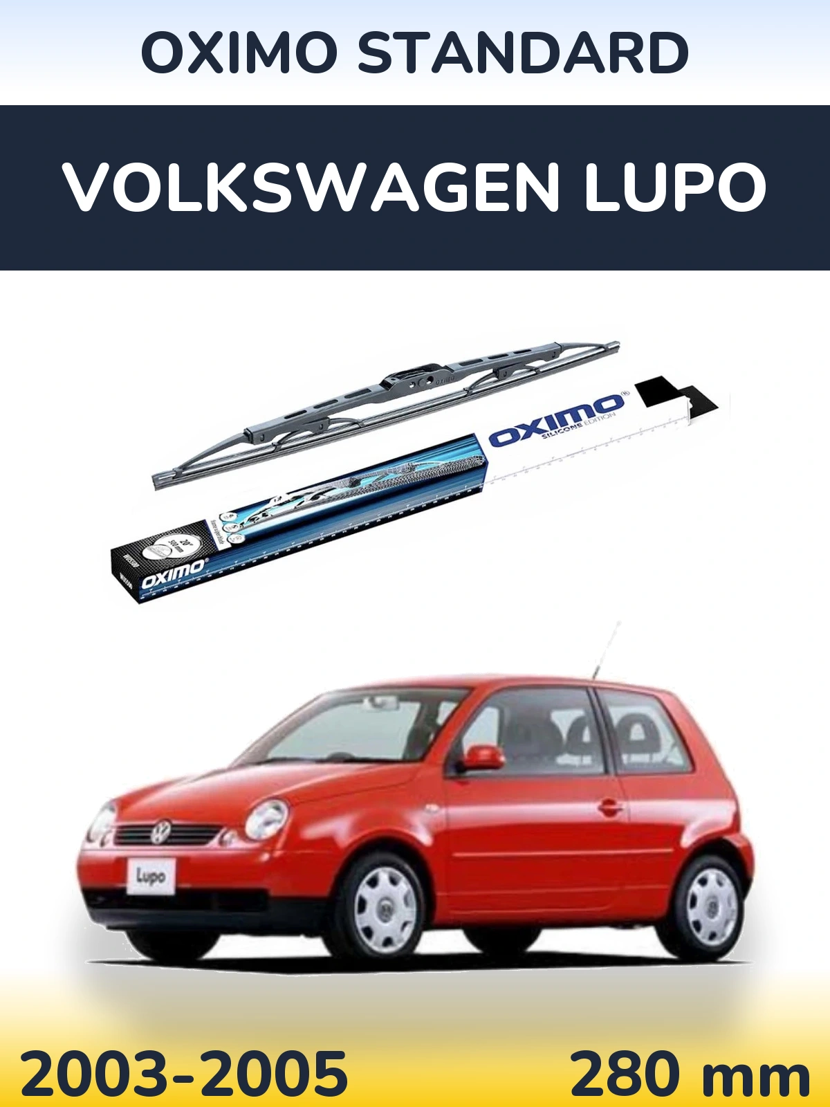 Tylna wycieraczka Oximo Standard 275 mm do Volkswagen Lupo 2003-2005