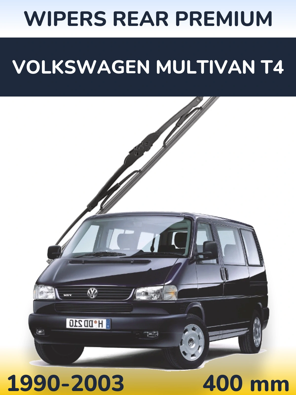 Задний дворник WIPERS REAR PREMIUM 400 мм для Volkswagen Multivan T4 1990-2003