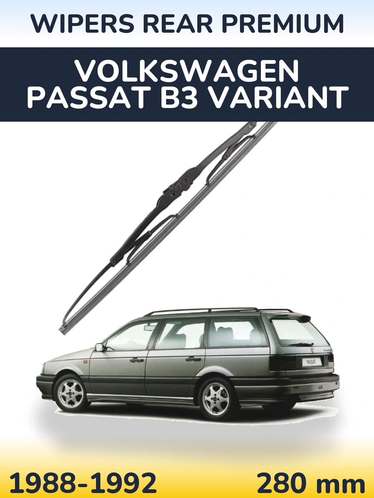 Задний дворник WIPERS REAR PREMIUM 280 мм для Volkswagen Passat B3 Variant 1988-1992
