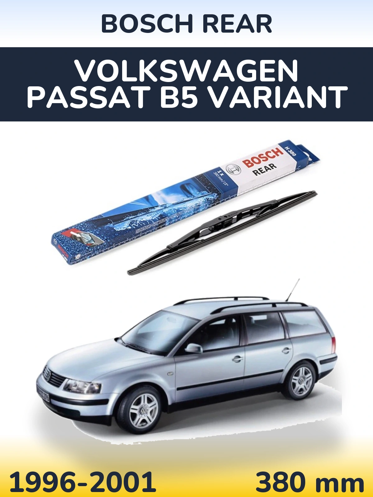 Tylna wycieraczka BOSCH Rear 380 mm do Volkswagen Passat B5 Variant 1996-2001