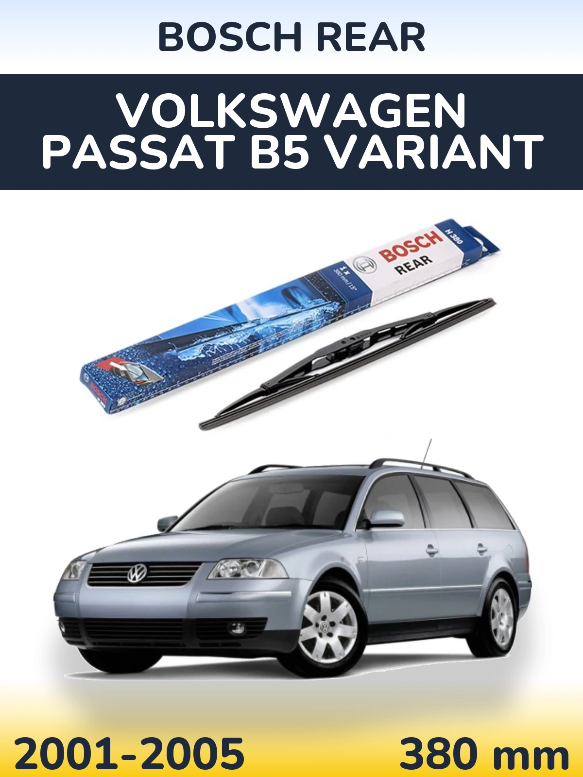 Tylna wycieraczka BOSCH Rear 380 mm do Volkswagen Passat B5 Variant 2001-2005