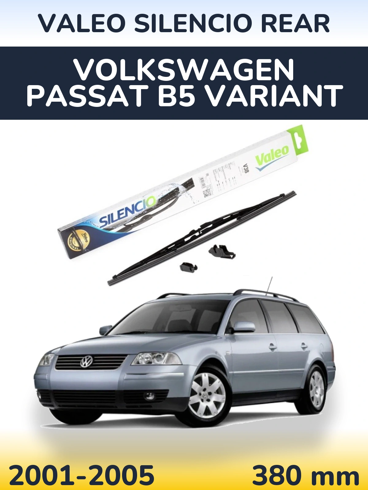 Tylna wycieraczka Valeo Silencio Rear 380 mm do Volkswagen Passat B5 Variant 2001-2005