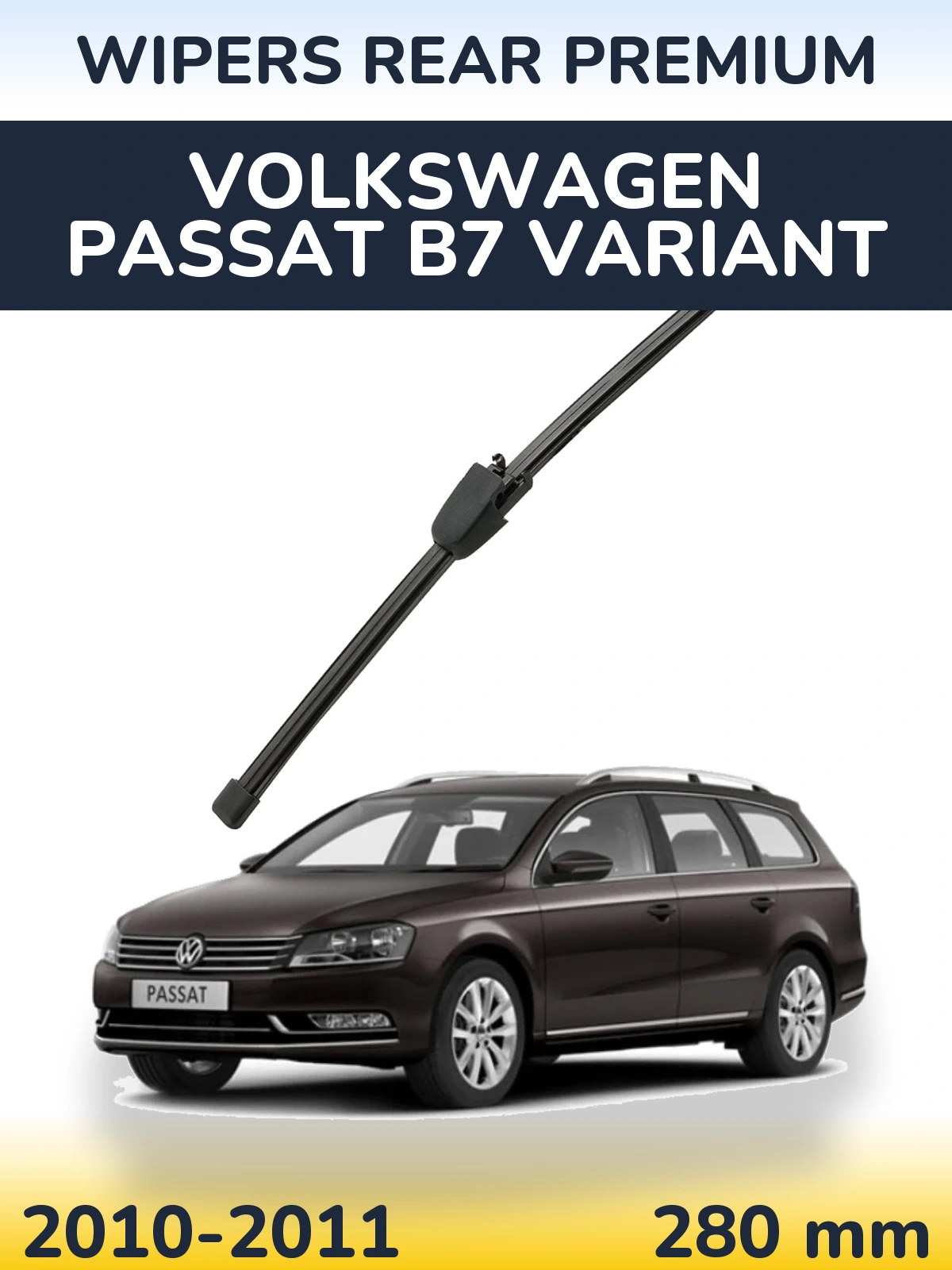 Rear wiper blade WIPERS REAR PREMIUM 280 mm for Volkswagen Passat B7 Variant 2010-2011