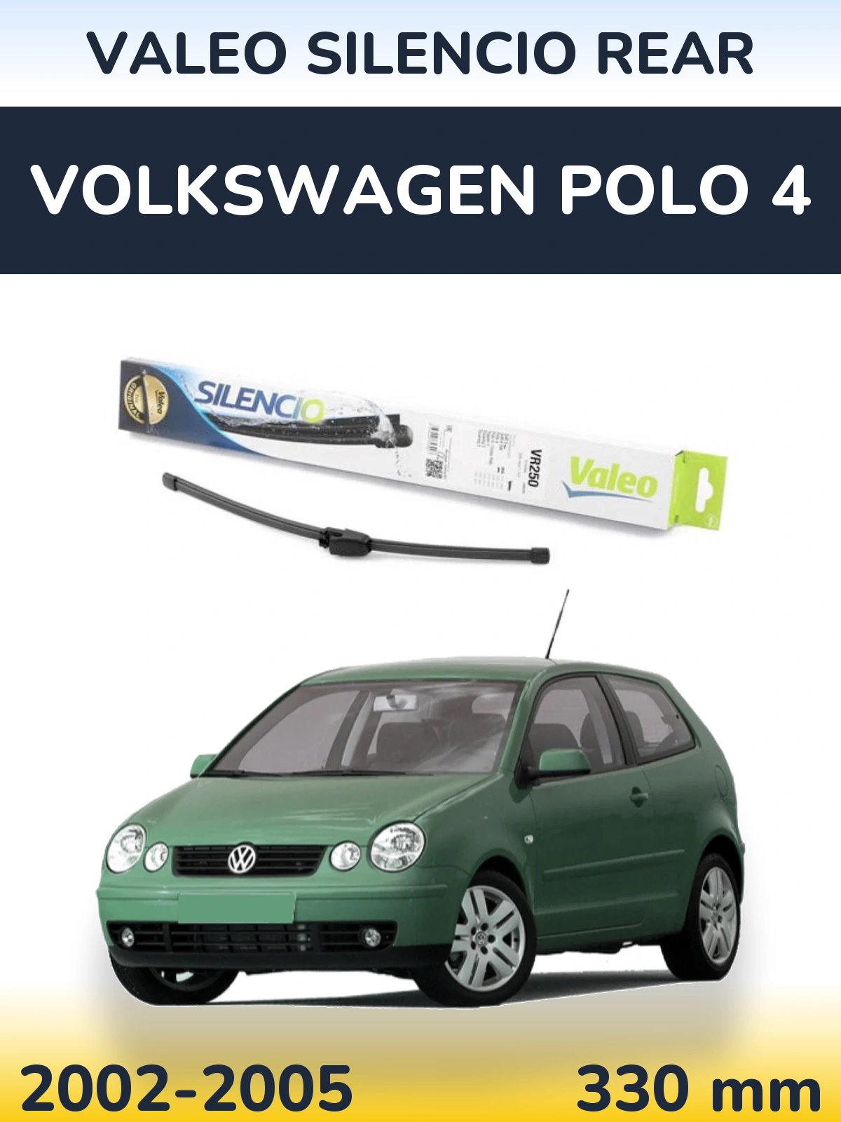 Tylna wycieraczka Valeo Silencio Rear 335 mm do Volkswagen Polo 4 2002-2005