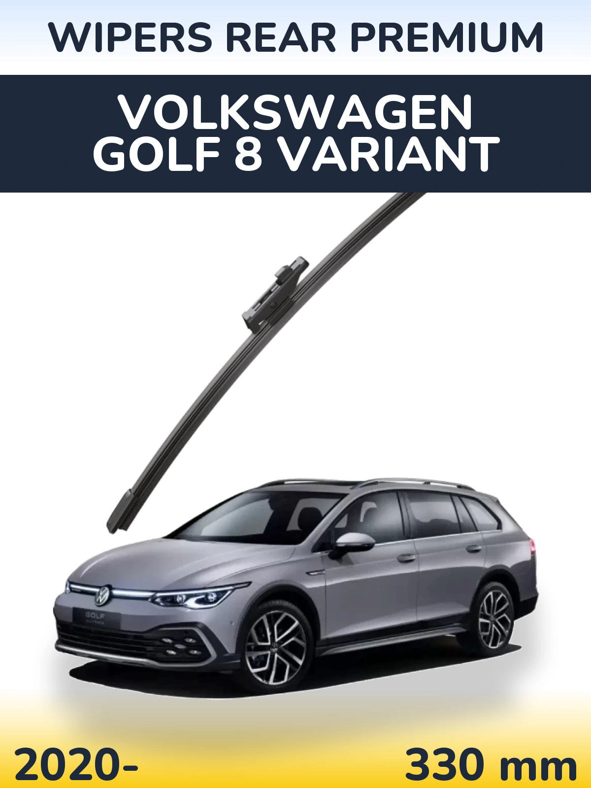 Rear wiper blade WIPERS REAR PREMIUM 330 mm for Volkswagen Golf 8 Variant 2020-2026
