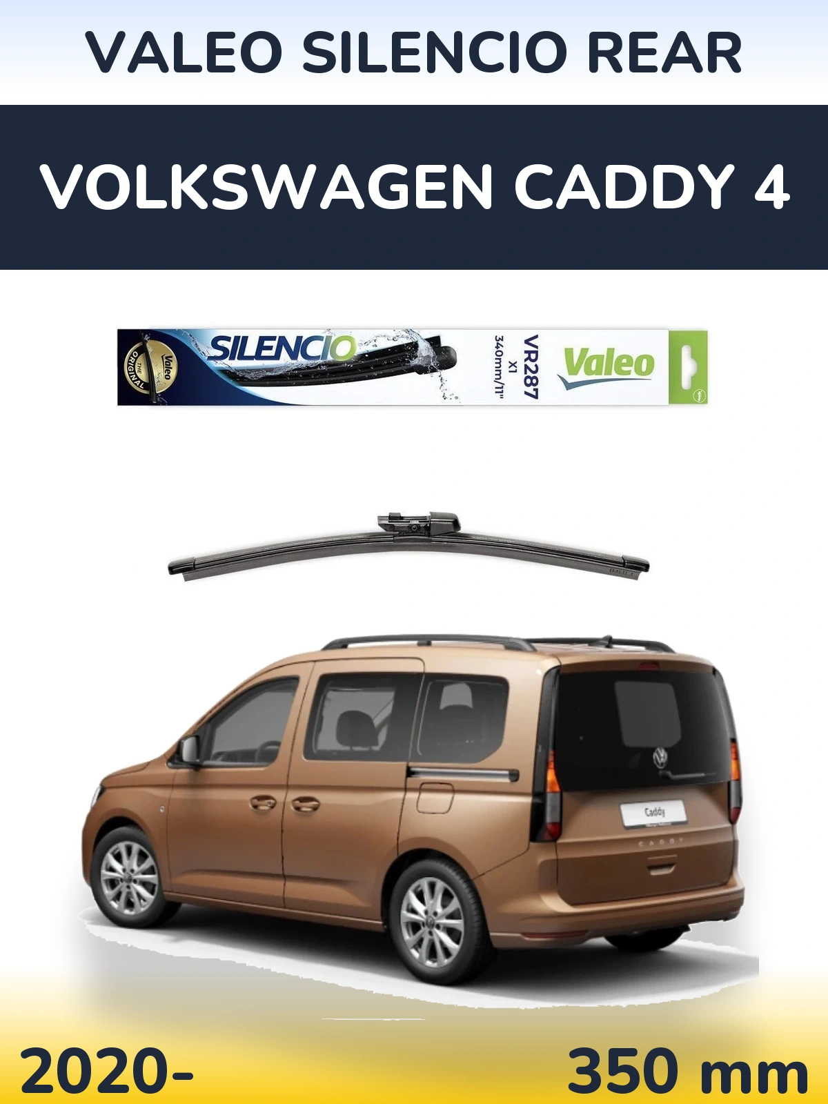 Tylna wycieraczka Valeo Silencio Rear 340 mm do Volkswagen Caddy 4 2020-2026