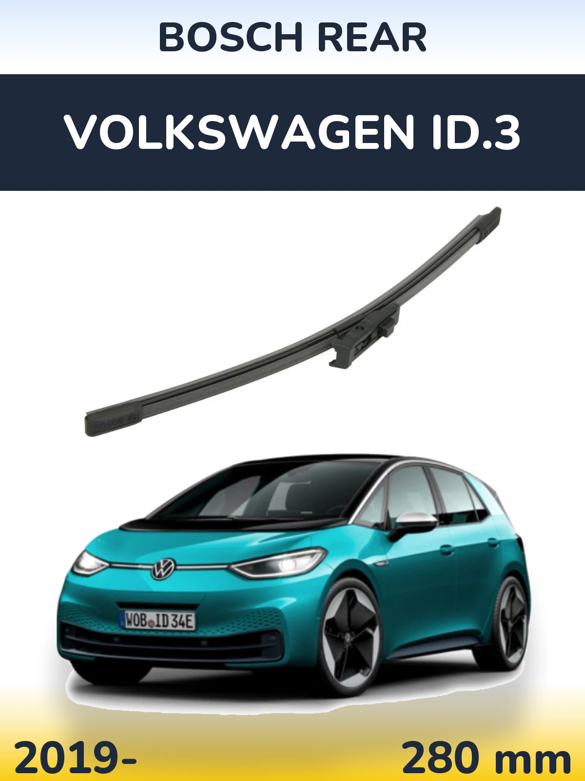 Tylna wycieraczka BOSCH Rear 280 mm do Volkswagen ID.3 2019-2026