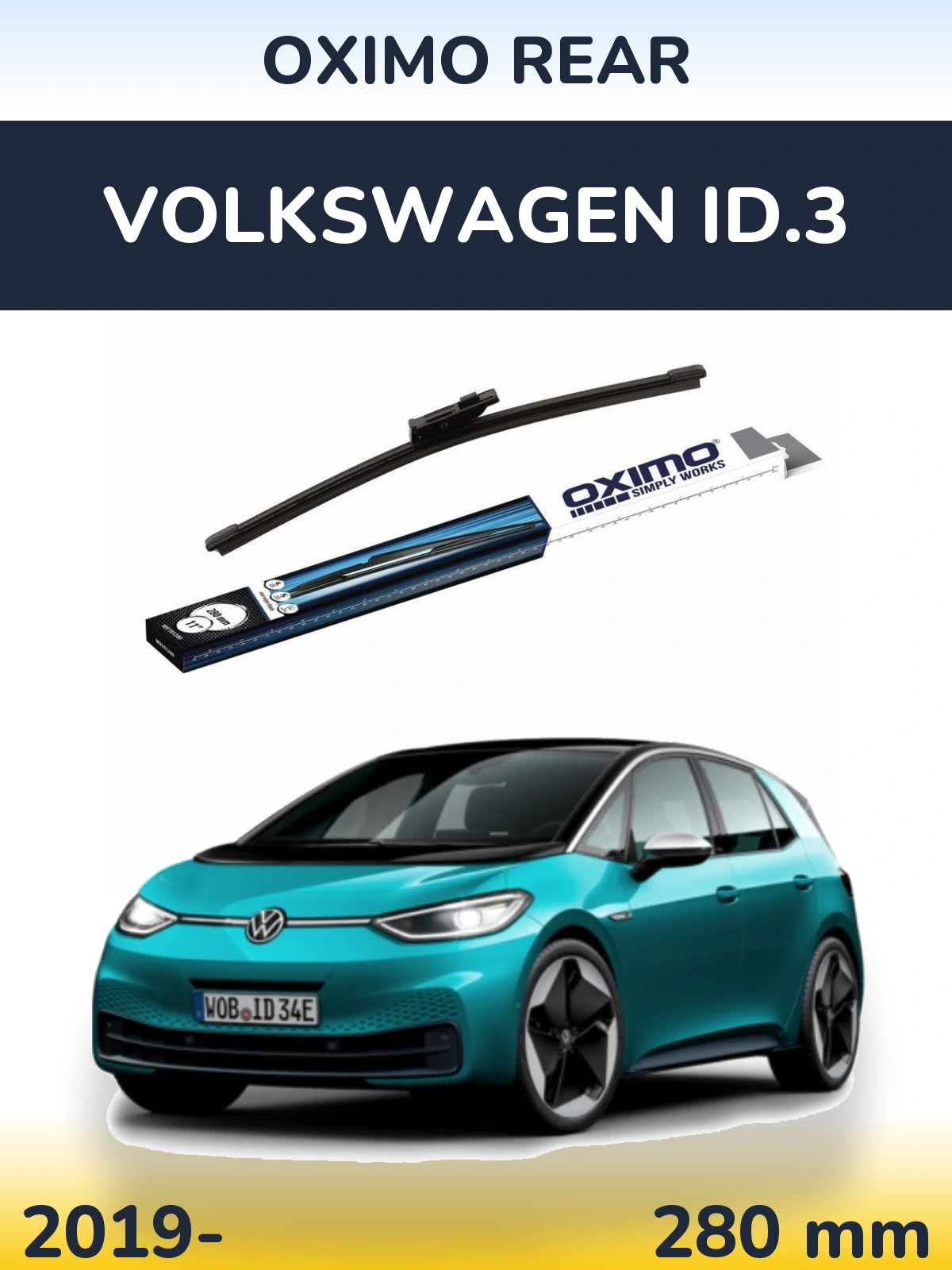 Tylna wycieraczka Oximo Rear 280 mm do Volkswagen ID.3 2019-2026