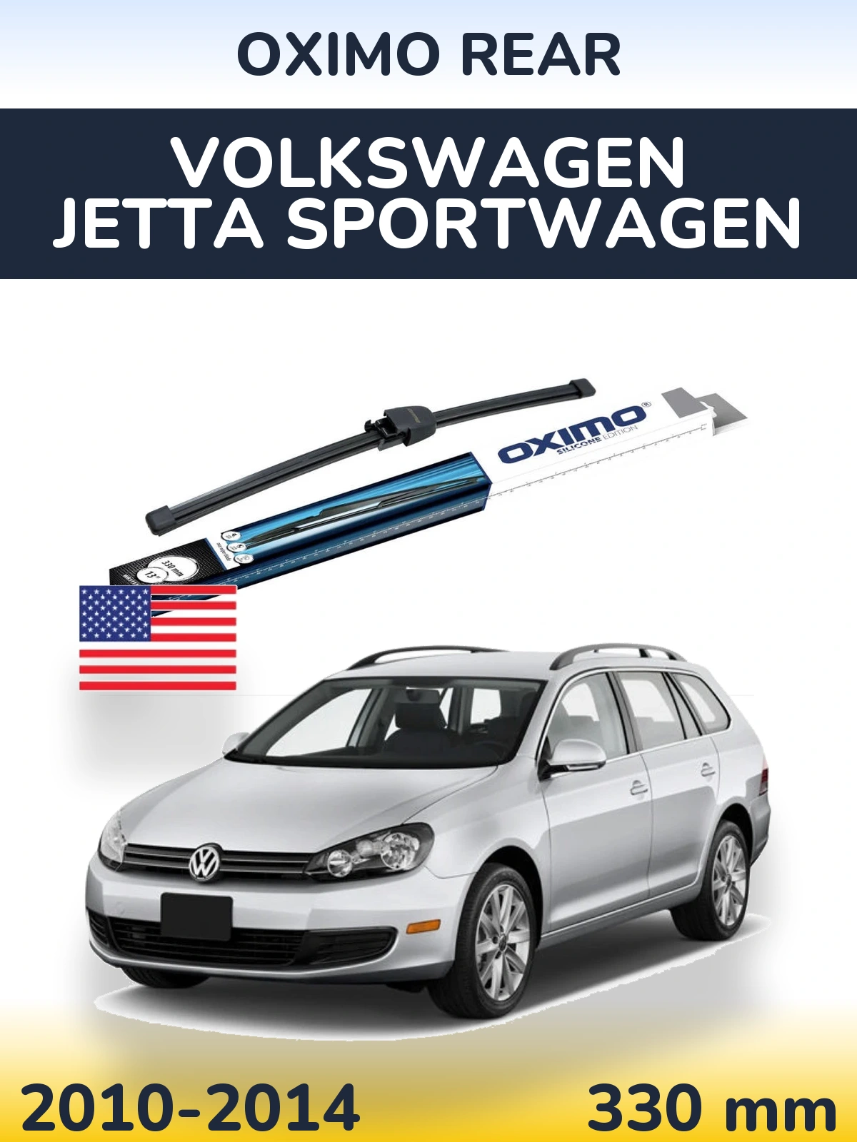 Tylna wycieraczka Oximo Rear 330 mm do Volkswagen Jetta SportWagen 2010-2014