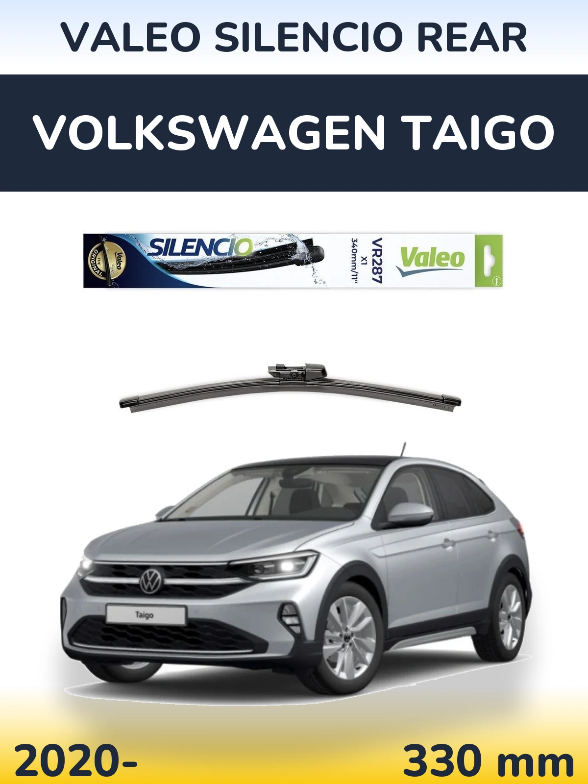 Tylna wycieraczka Valeo Silencio Rear 340 mm do Volkswagen Taigo 2020-2026