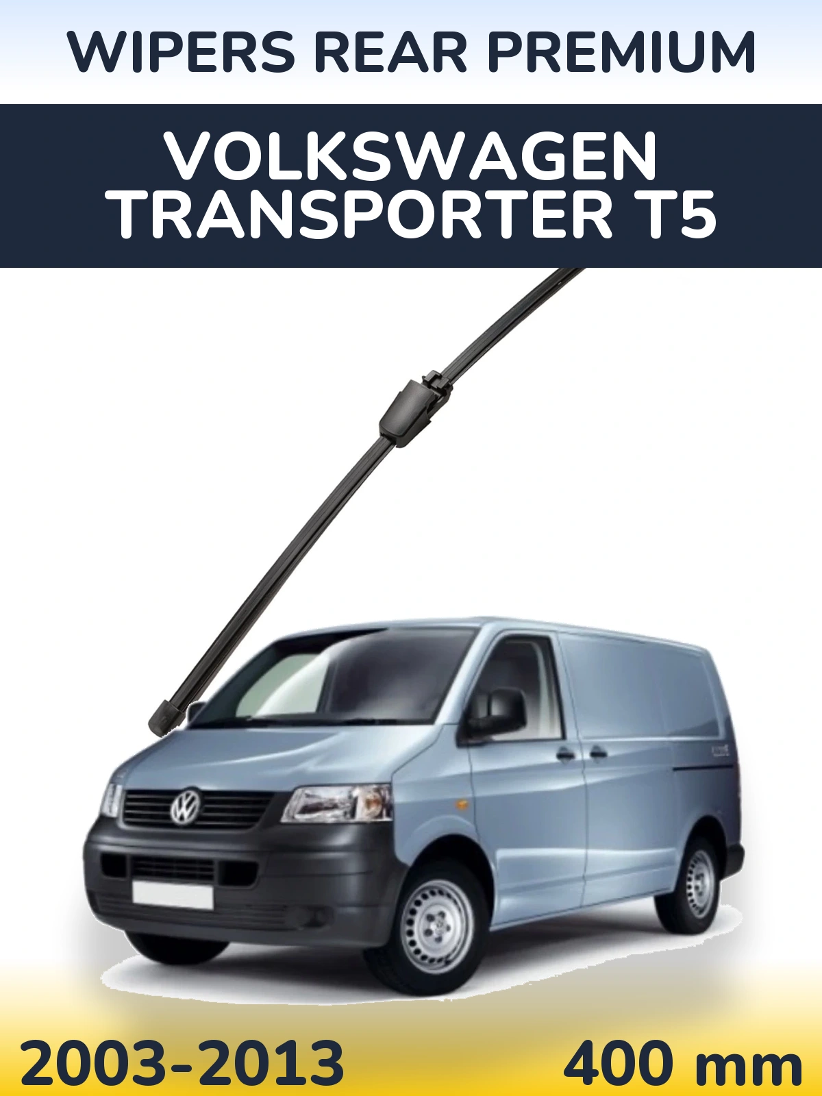 Rear wiper blade WIPERS REAR PREMIUM 400 mm for Volkswagen Transporter T5 2003-2013