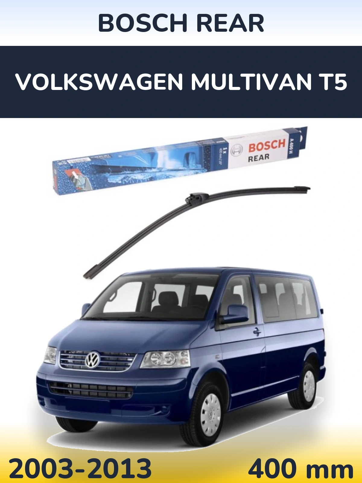 Tylna wycieraczka BOSCH Rear 400 mm do Volkswagen Multivan T5 2003-2013
