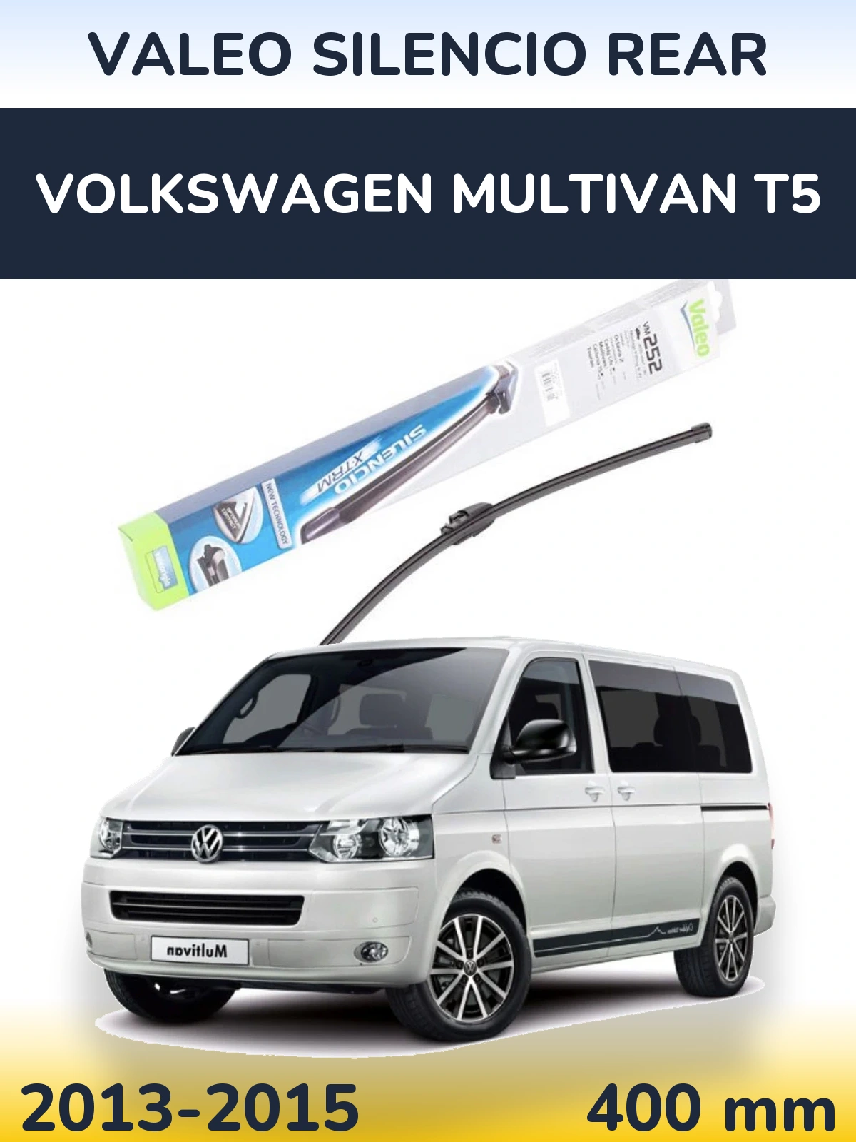 Tylna wycieraczka Valeo Silencio Rear 404 mm do Volkswagen Multivan T5 2013-2015