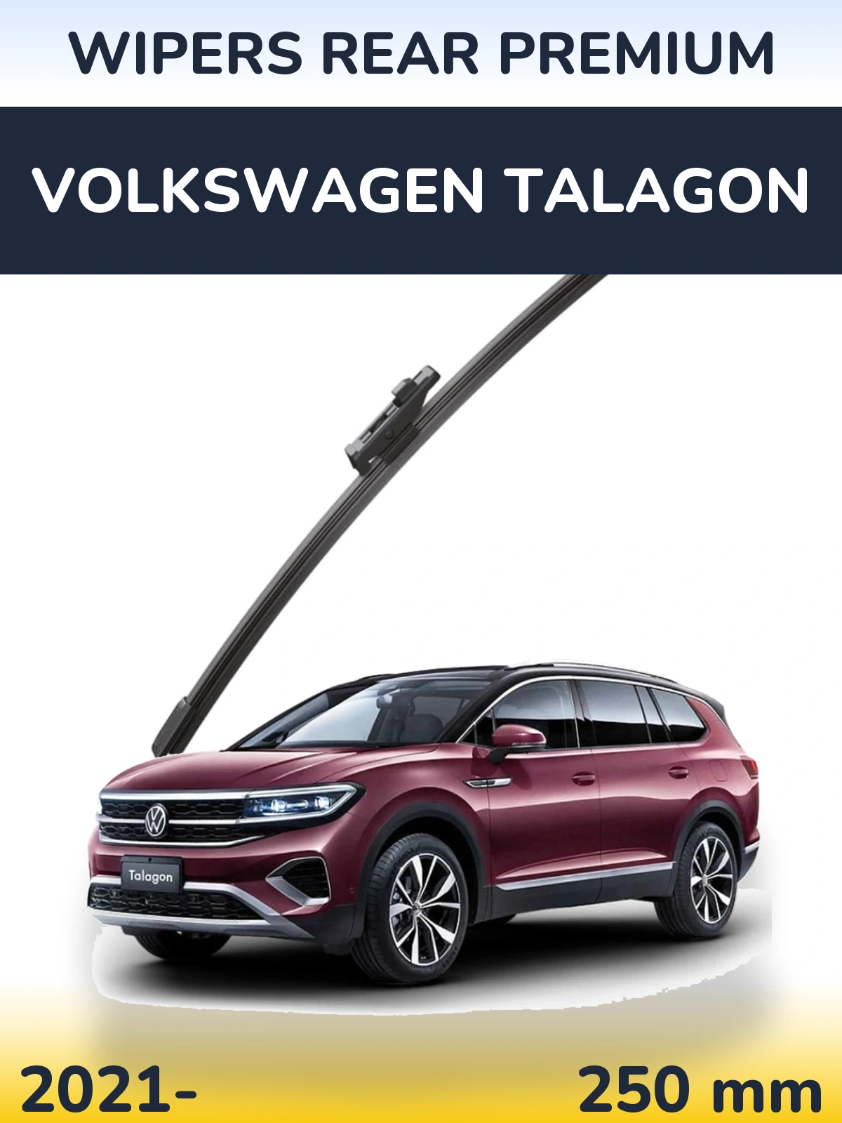 Tylna wycieraczka WIPERS REAR PREMIUM 250 mm do Volkswagen Talagon 2021-2026