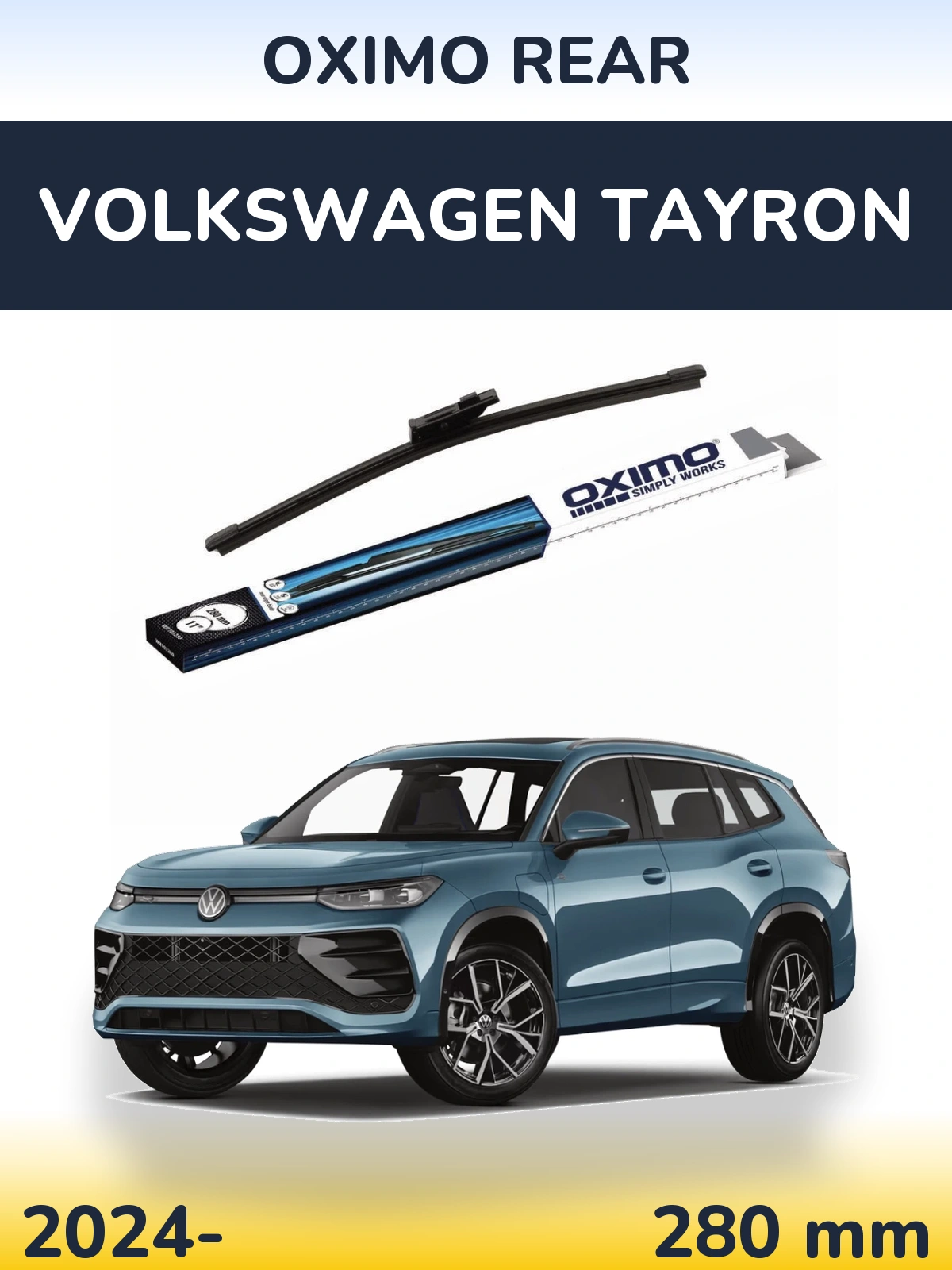Tylna wycieraczka Oximo Rear 280 mm do Volkswagen Tayron 2024-2026