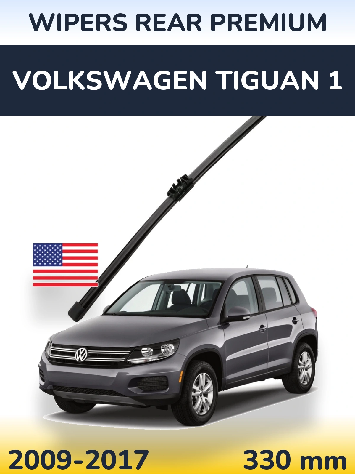 Tylna wycieraczka WIPERS REAR PREMIUM 330 mm do Volkswagen Tiguan 1 2009-2017