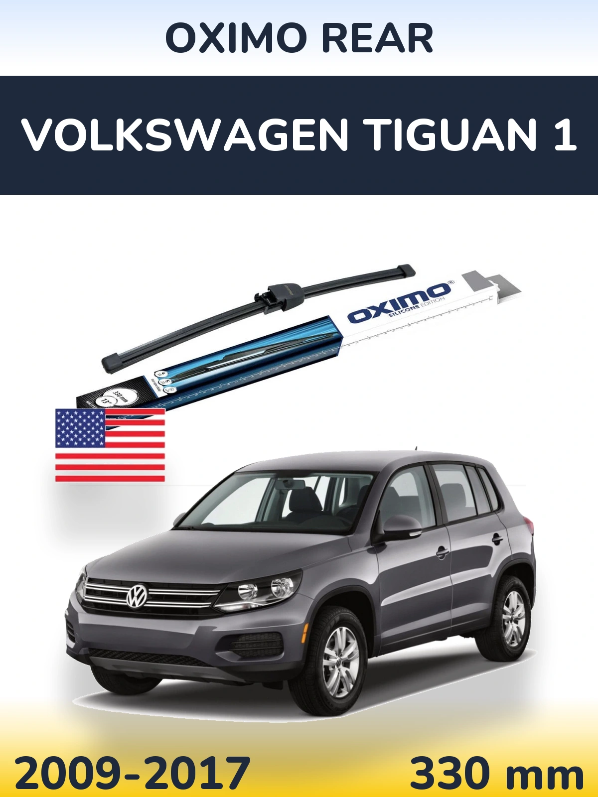 Tylna wycieraczka Oximo Rear 330 mm do Volkswagen Tiguan 1 2009-2017