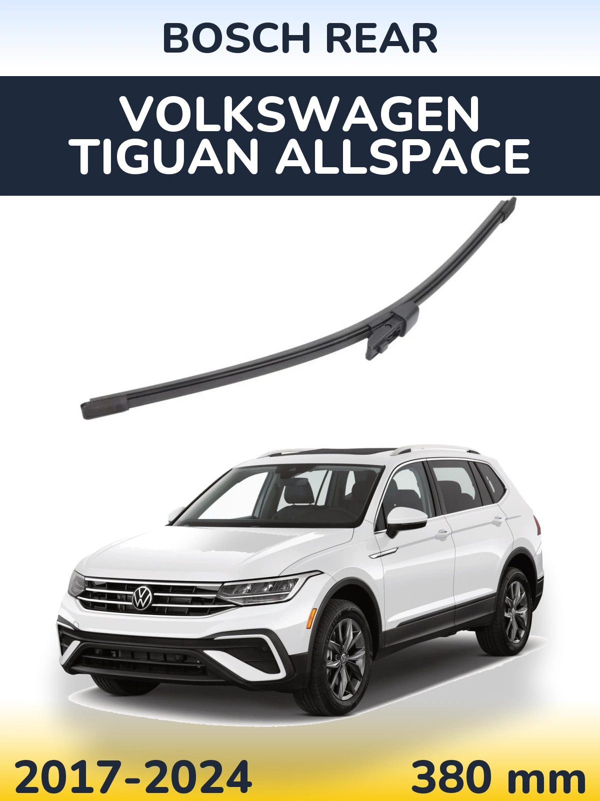 Tylna wycieraczka BOSCH Rear 380 mm do Volkswagen Tiguan Allspace 2017-2024