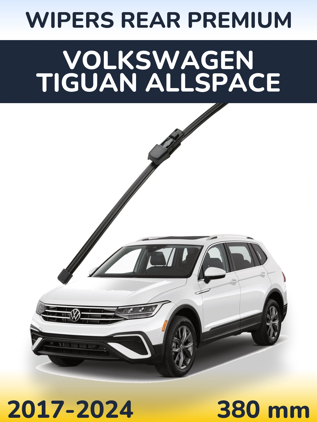 Задний дворник WIPERS REAR PREMIUM 380 мм для Volkswagen Tiguan Allspace 2017-2024