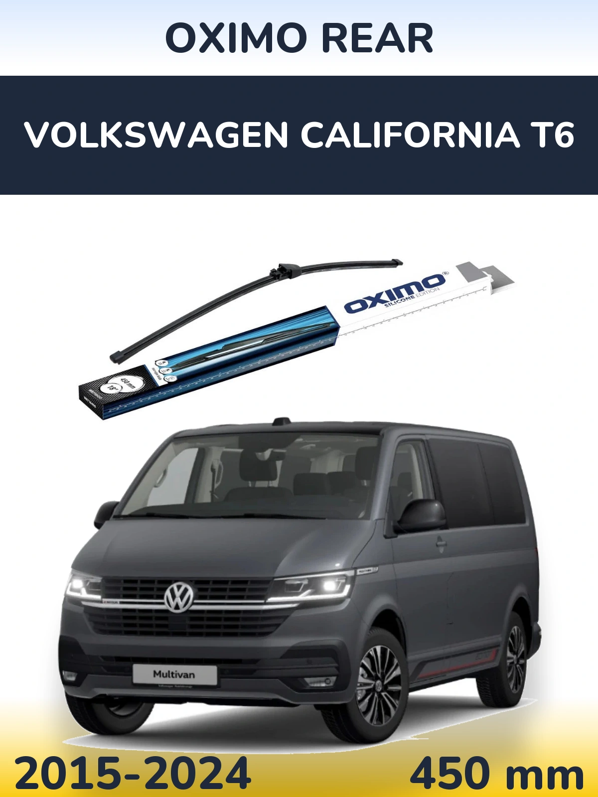 Rear wiper blade Oximo Rear 450 mm for Volkswagen California T6 2015-2024