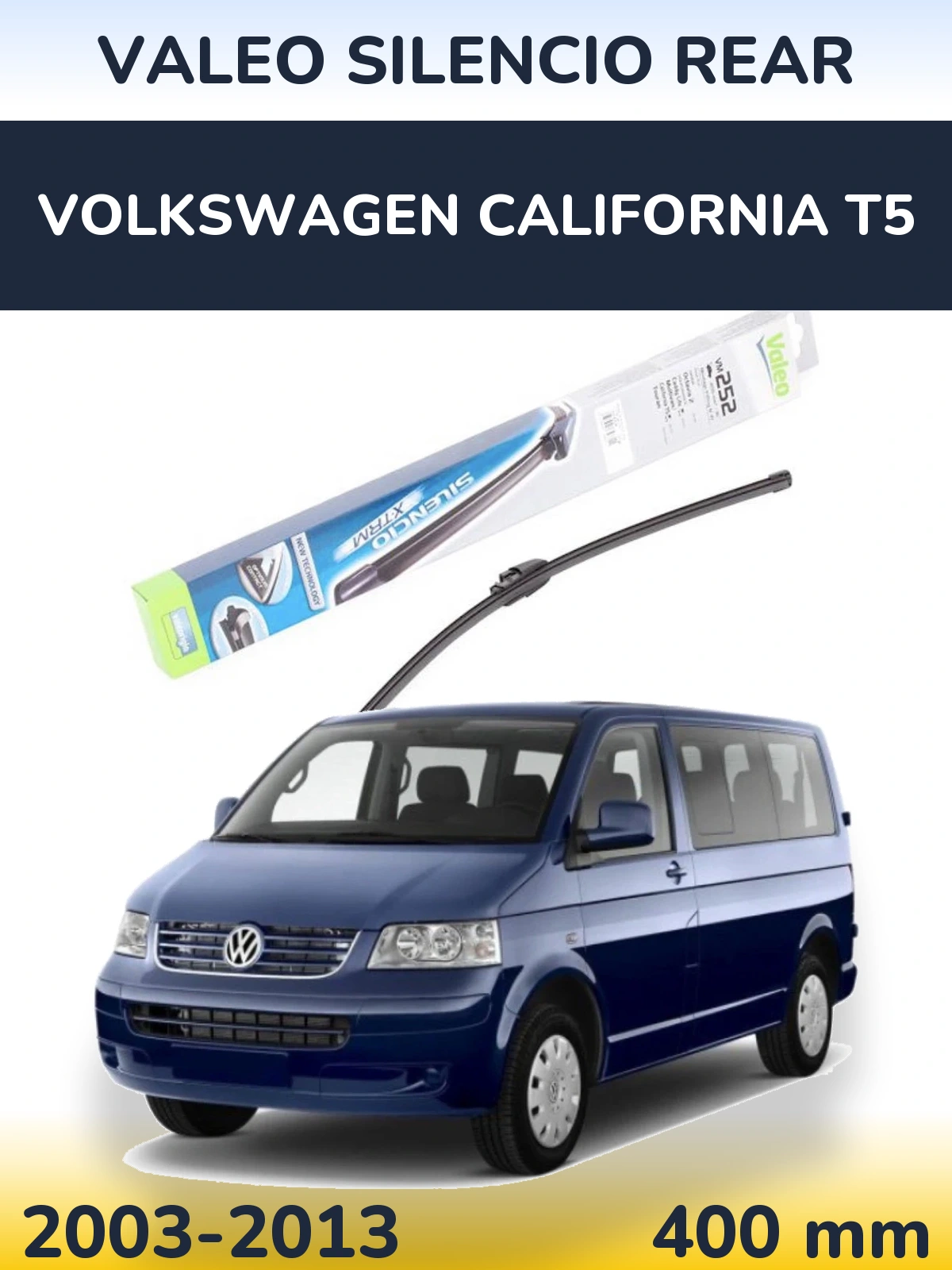 Tylna wycieraczka Valeo Silencio Rear 404 mm do Volkswagen California T5 2003-2013