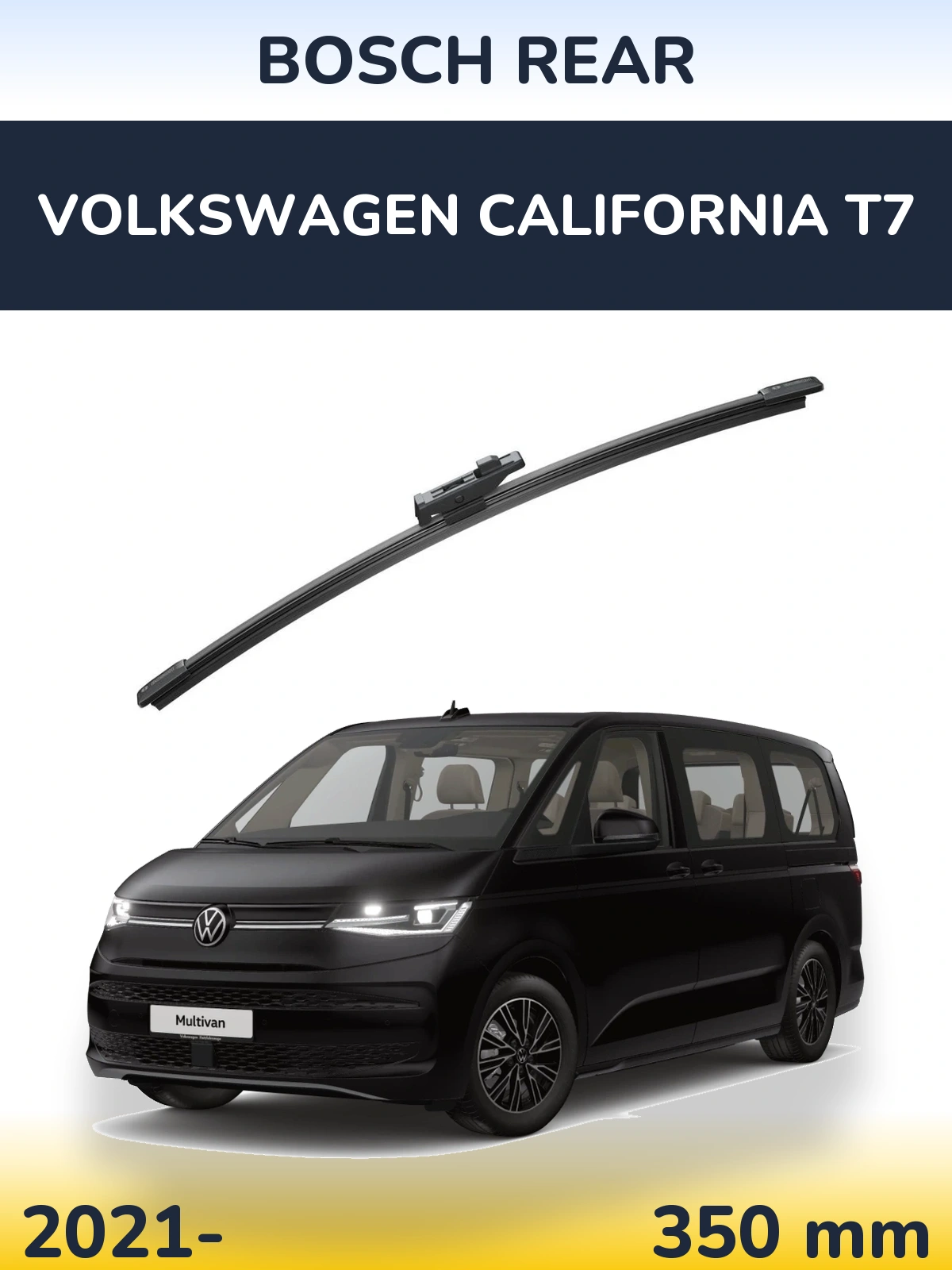 Rear wiper blade BOSCH Rear 330 mm for Volkswagen California T7 2021-2026