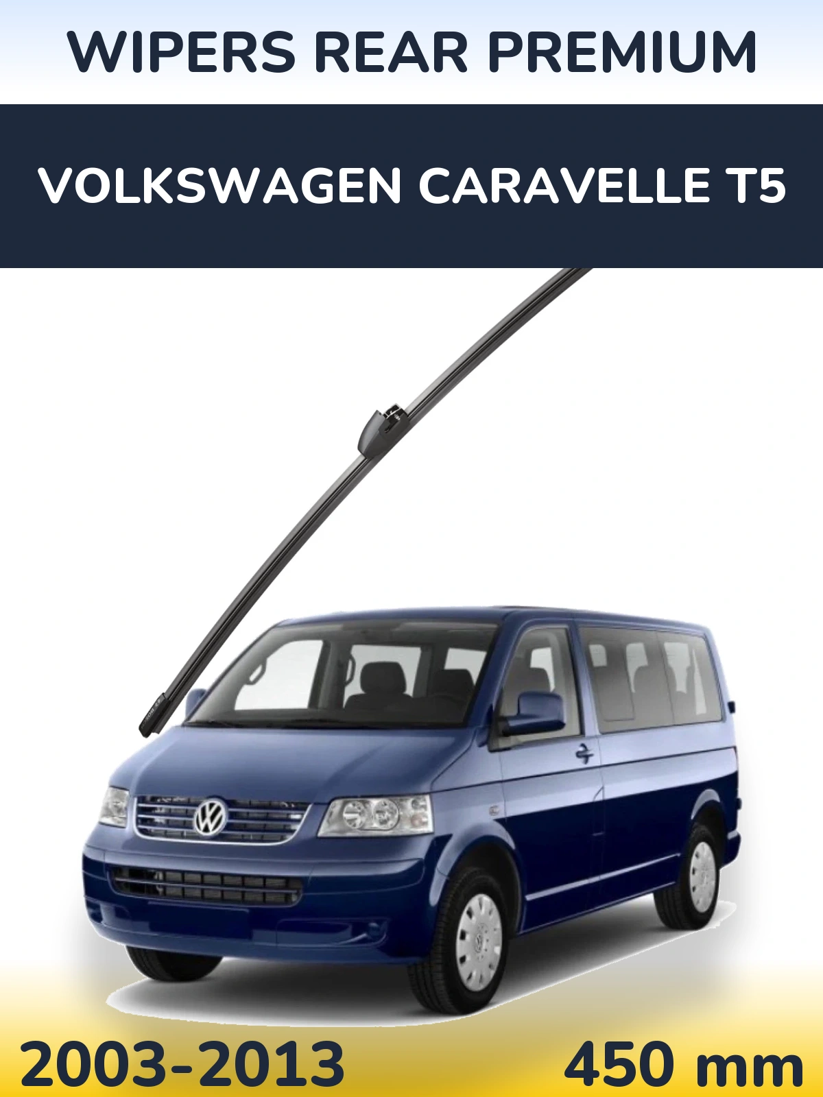 Tylna wycieraczka WIPERS REAR PREMIUM 450 mm do Volkswagen Caravelle T5 2003-2013
