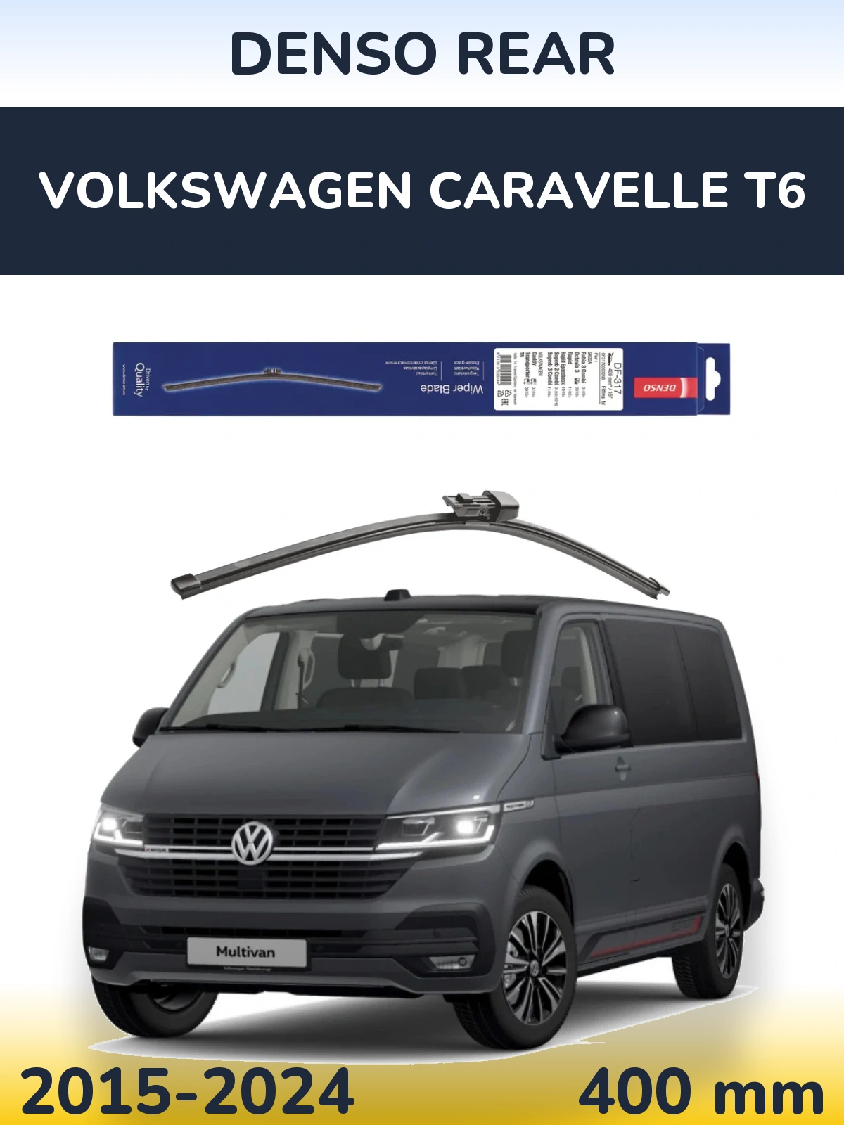 Tylna wycieraczka Denso Rear 400 mm do Volkswagen Caravelle T6 2015-2024