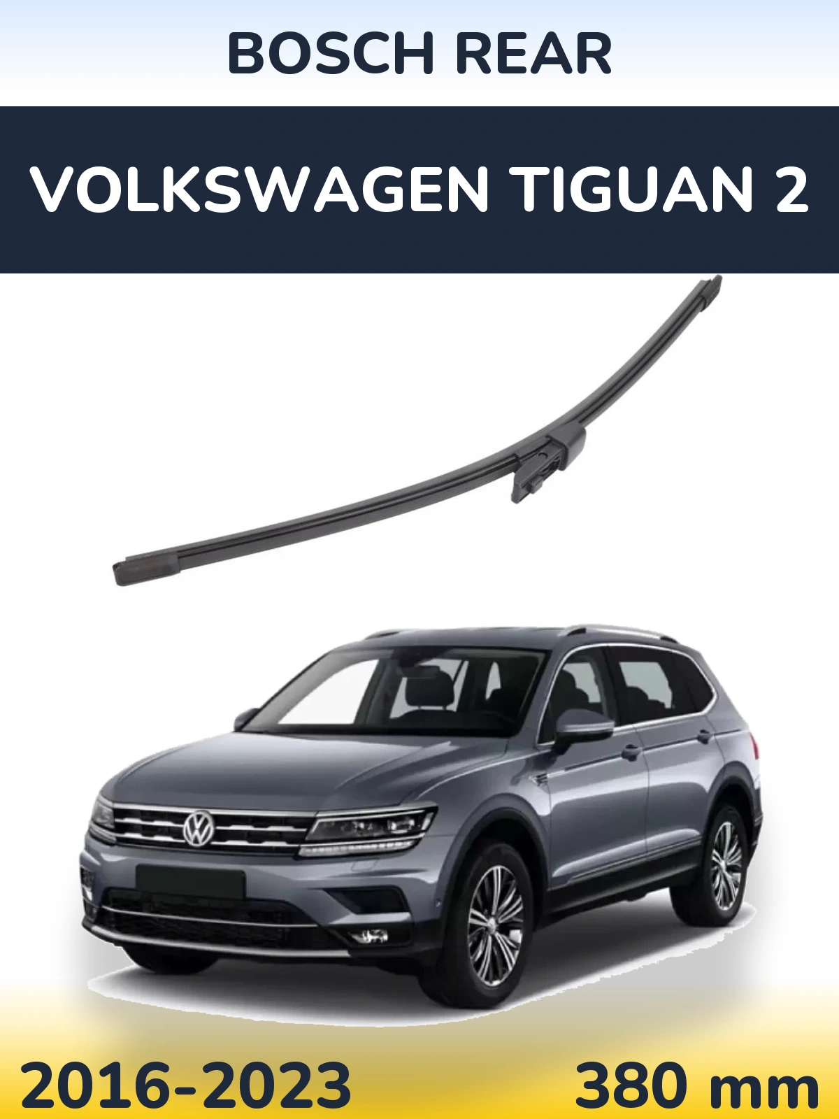 Tylna wycieraczka BOSCH Rear 380 mm do Volkswagen Tiguan 2 2016-2023