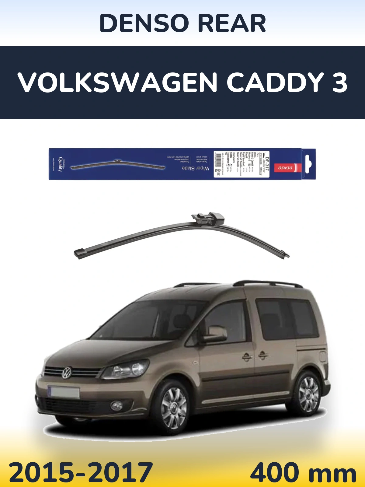 Tylna wycieraczka Denso Rear 400 mm do Volkswagen Caddy 3 2015-2017