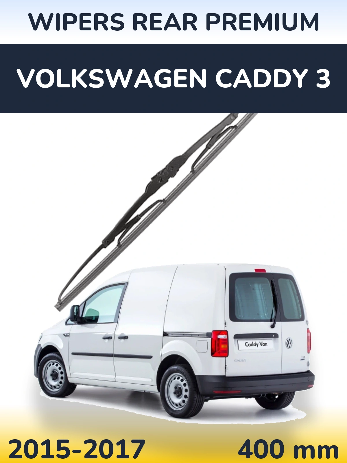 Задний дворник WIPERS REAR PREMIUM 400 мм для Volkswagen Caddy 3 2015-2017