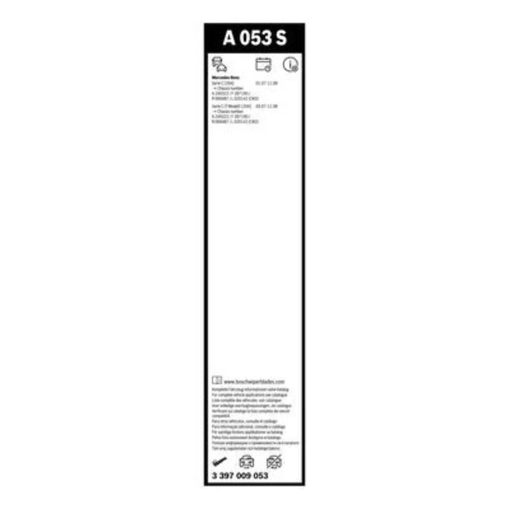 Комплект передних дворников BOSCH AeroTwin 600 & 600 мм для Mercedes C Class T-Модельl 2007-2008