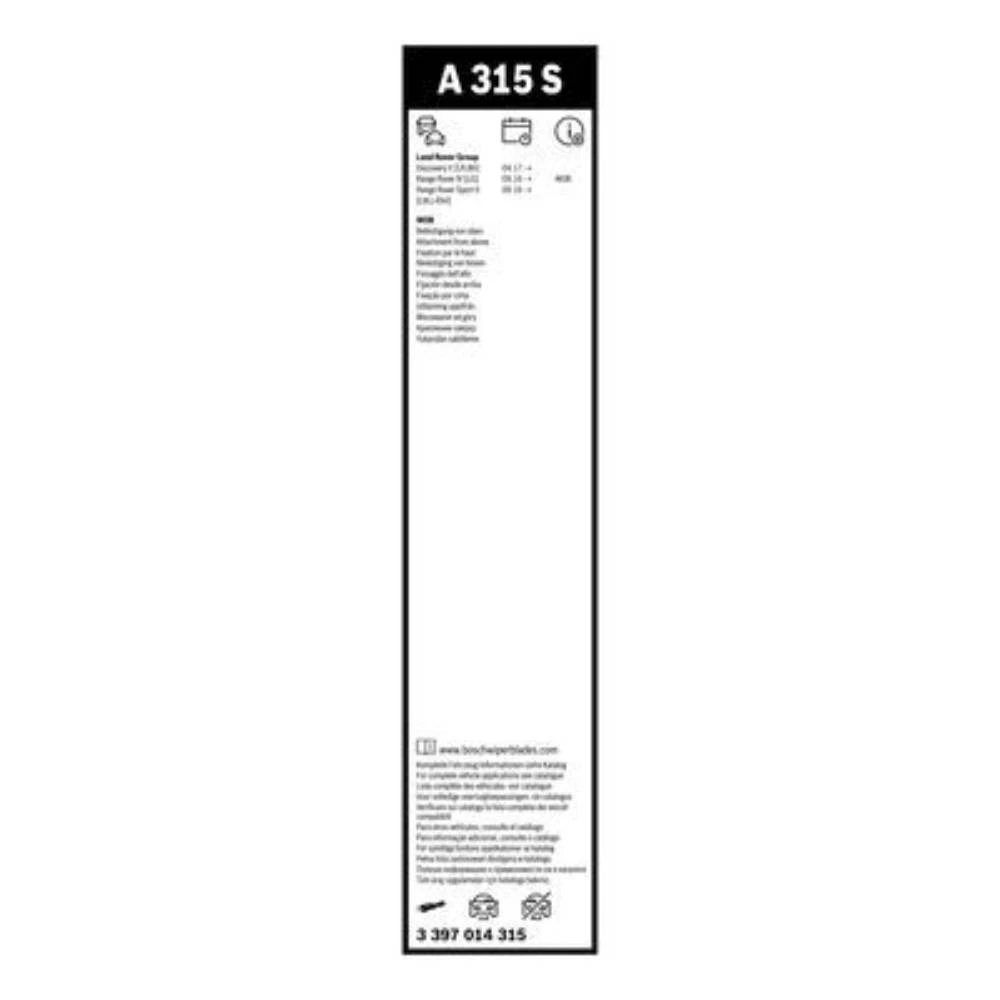 Комплект передних дворников BOSCH AeroTwin 600 & 500 мм для Range Rover 2016-2021