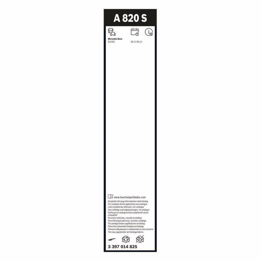 Комплект передних дворников BOSCH AeroTwin 650 & 475 мм для Mercedes B Class 2011-2015