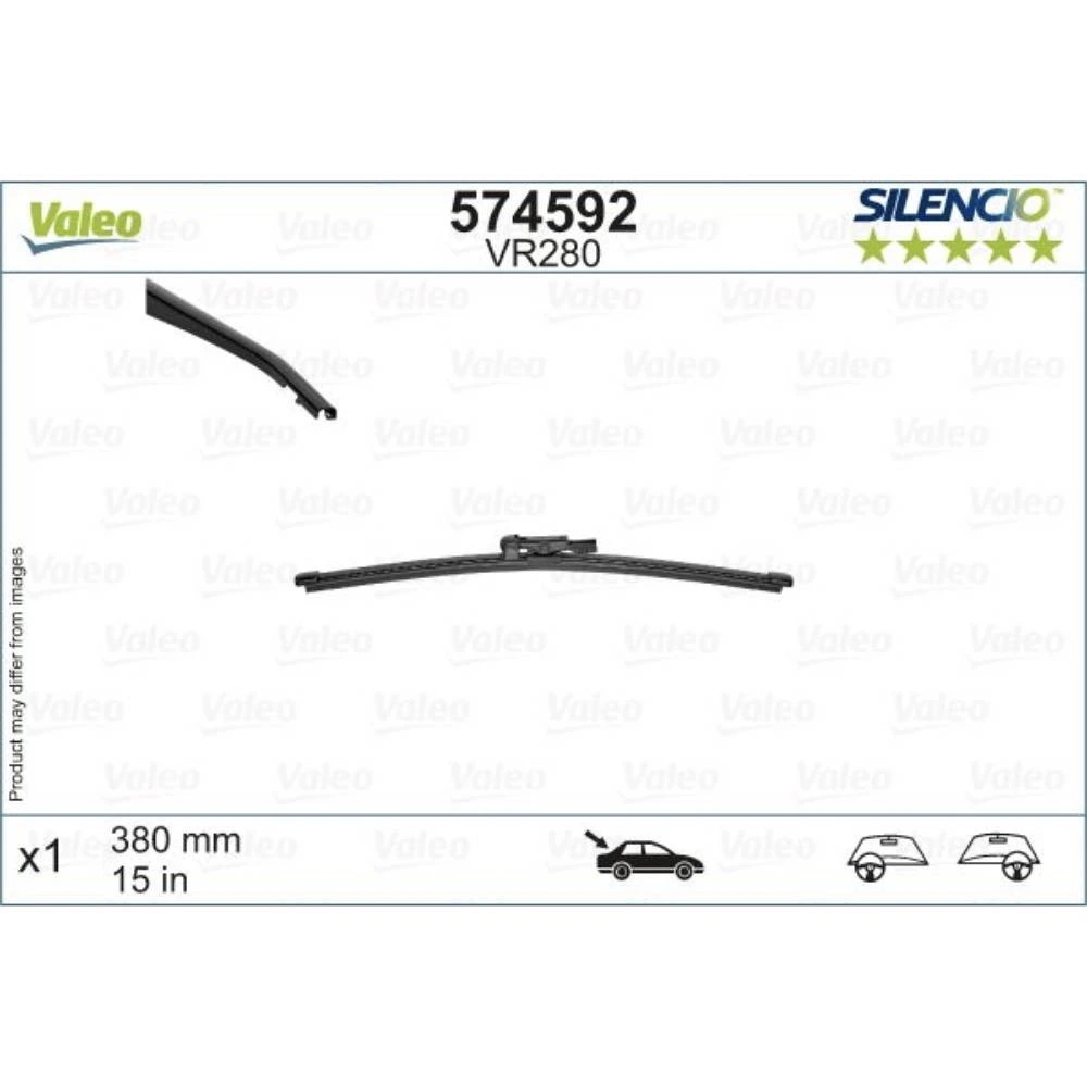 Tylna wycieraczka Valeo Silencio Rear 380 mm do Land Rover Range Rover Sport 2 2016-2022