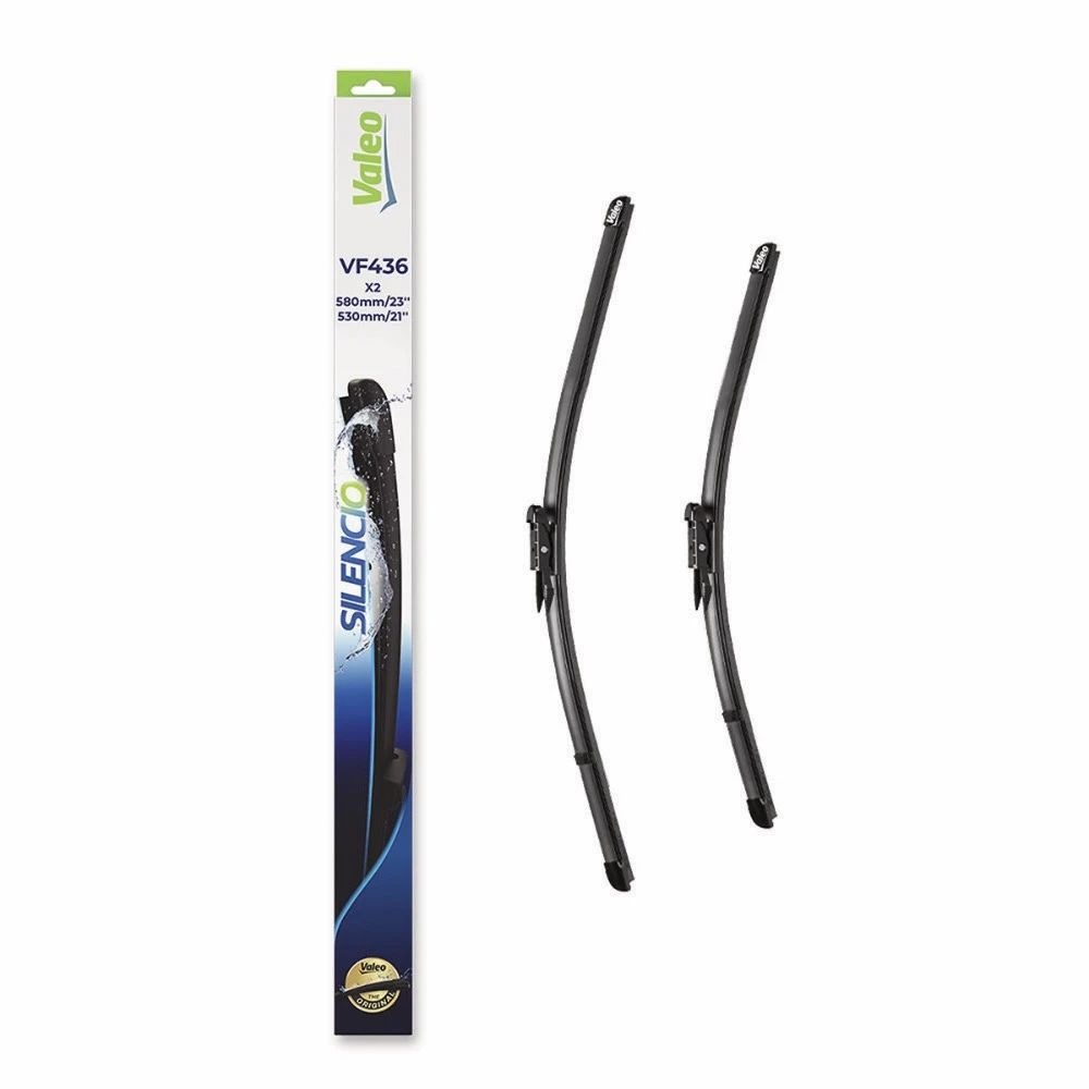 Komplet przednich wycieraczek Valeo Silencio Flat 580 & 530 mm do Smart Fortwo 2007-2014
