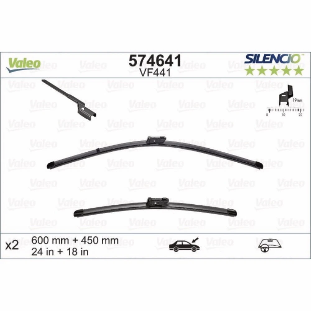 Wycieraczki Valeo Silencio Flat do KIA Cee'd