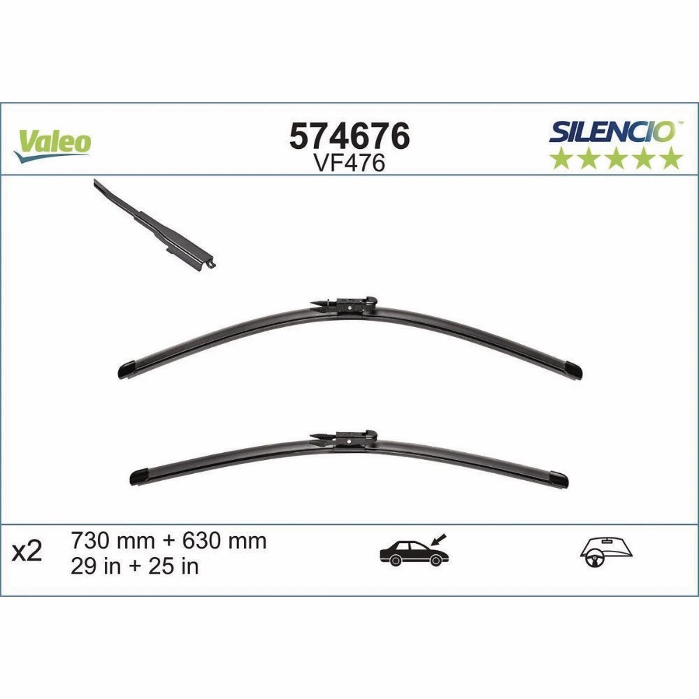 Wycieraczki Valeo Silencio Flat do Ford C-MAX